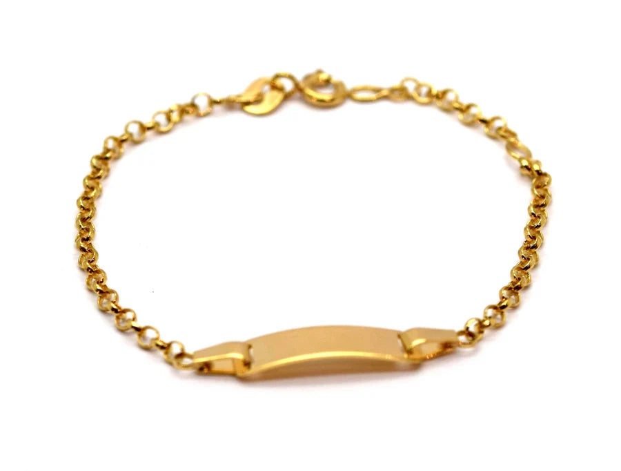 9ct Yellow Gold Belcher ID Bracelet 2.2mm