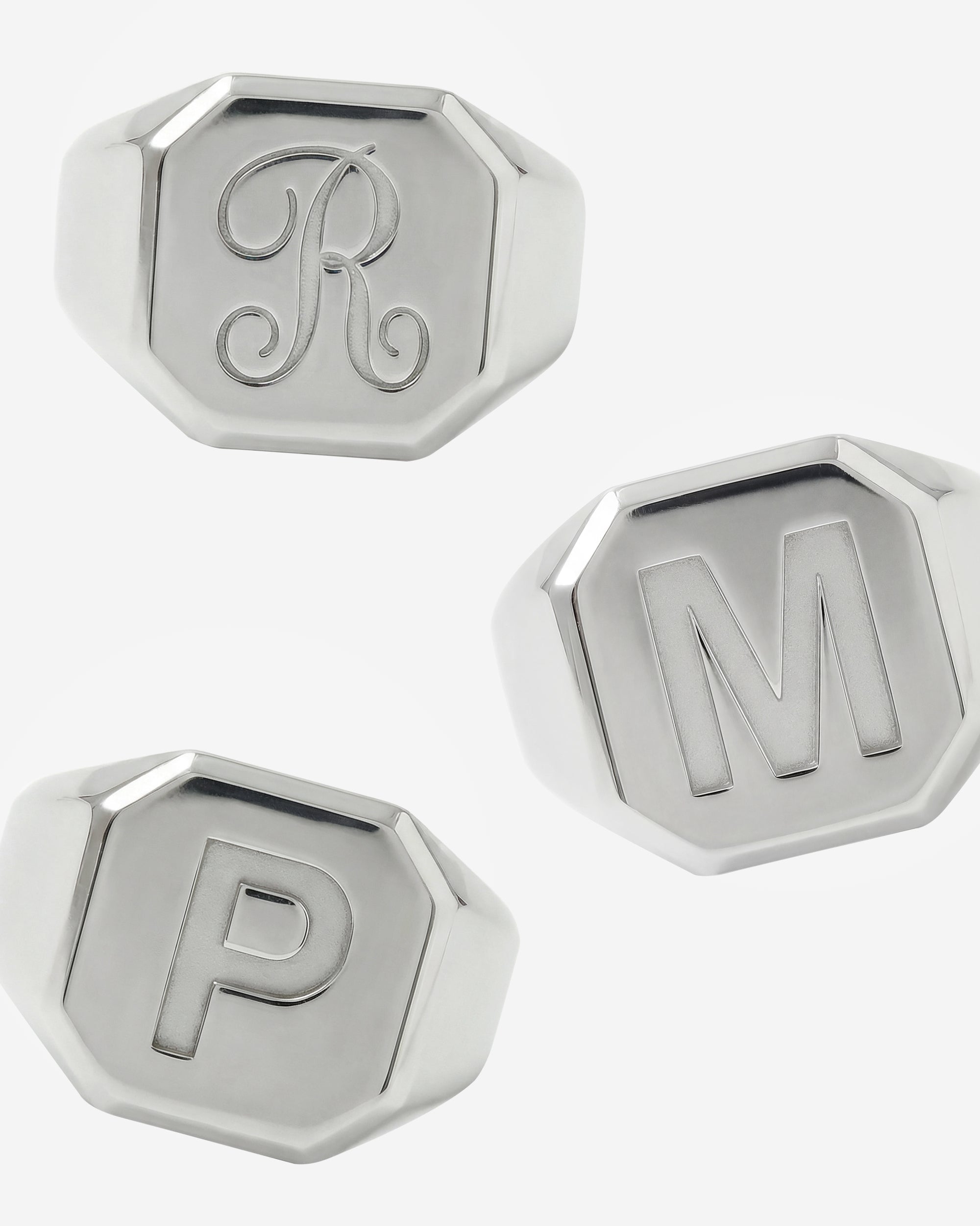 LETTER PRESS SIGNET RING (SQUARE)