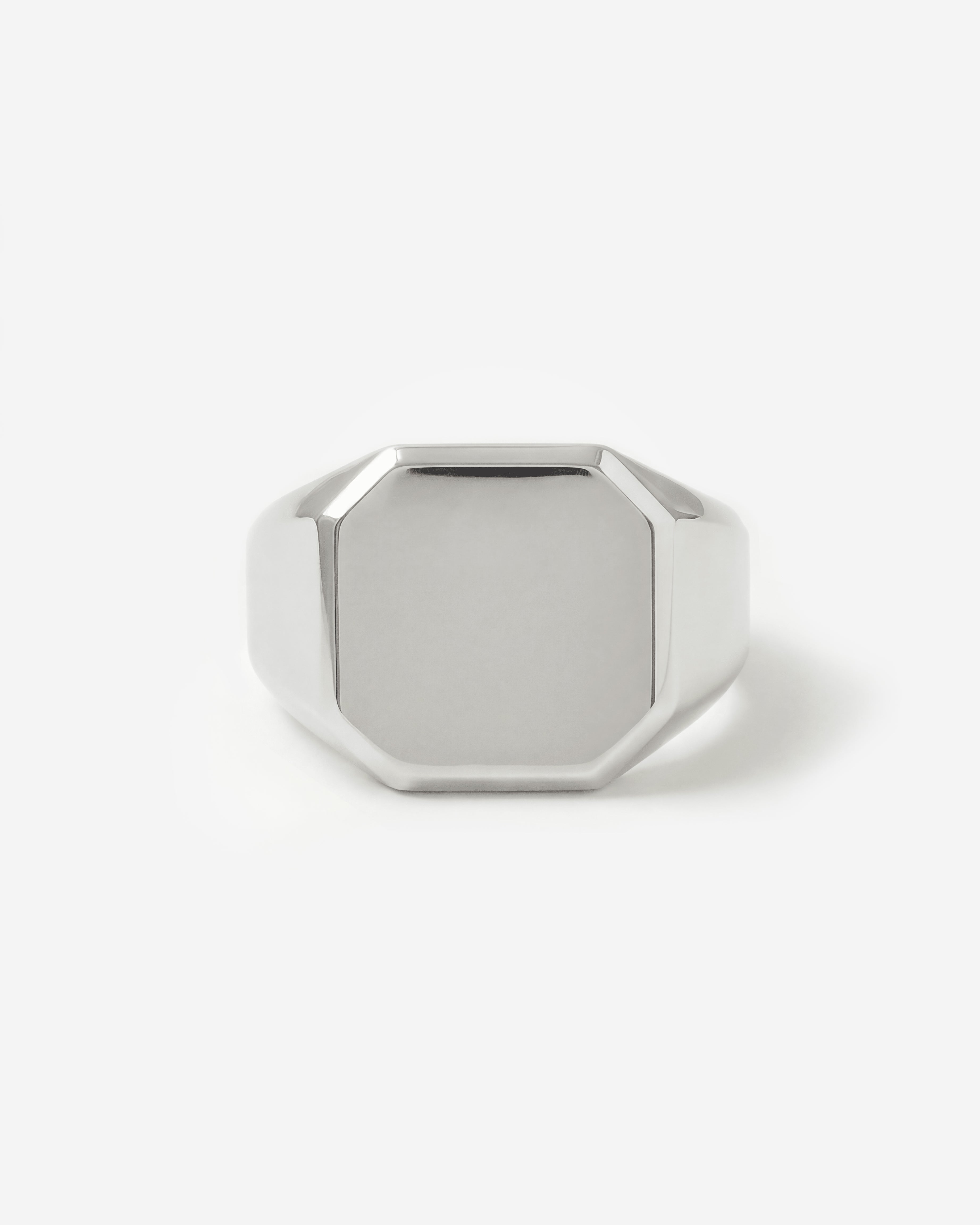 SILVER SIGNET RING (SQUARE)