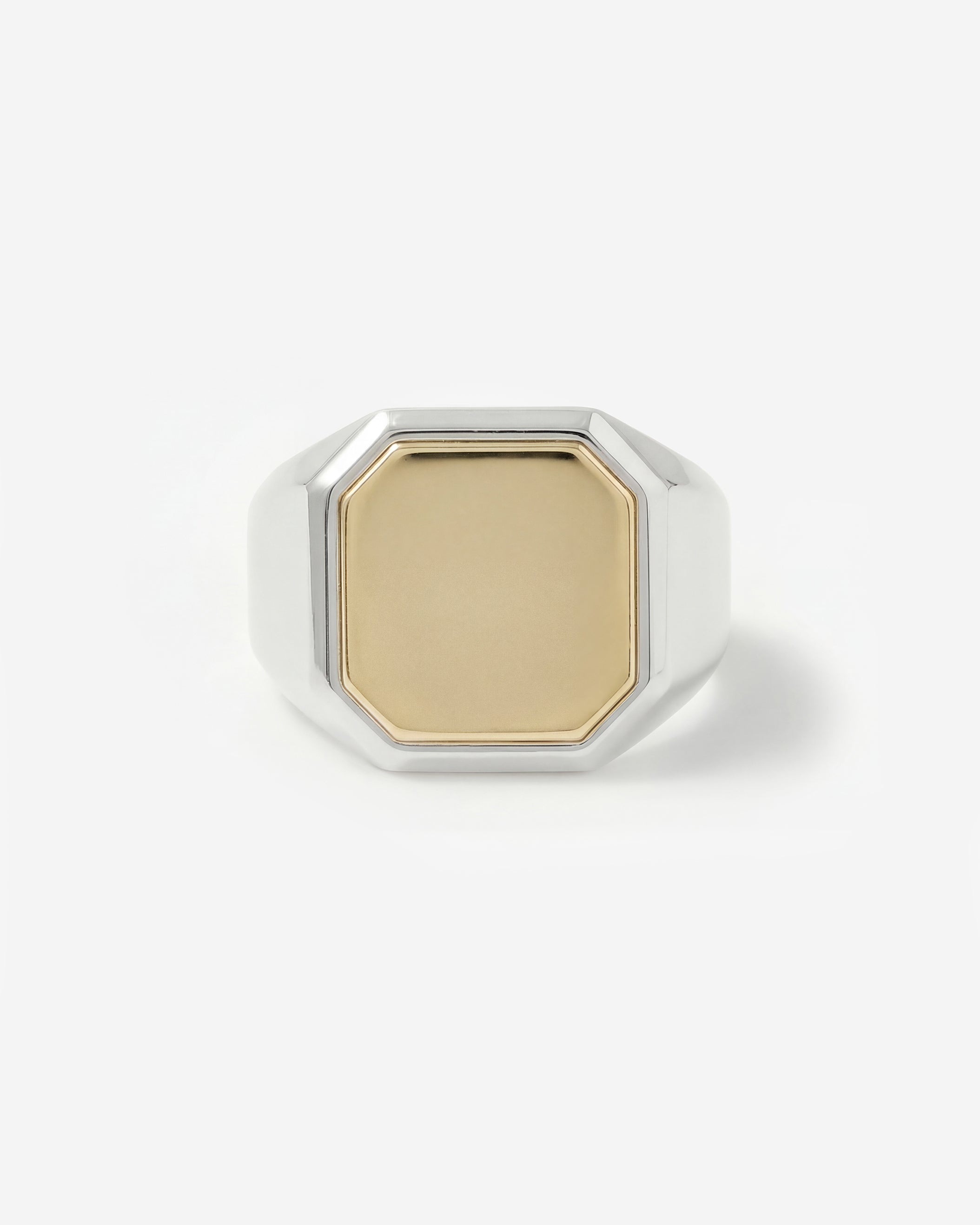 SIGNET RING (SQUARE TWO-TONE)