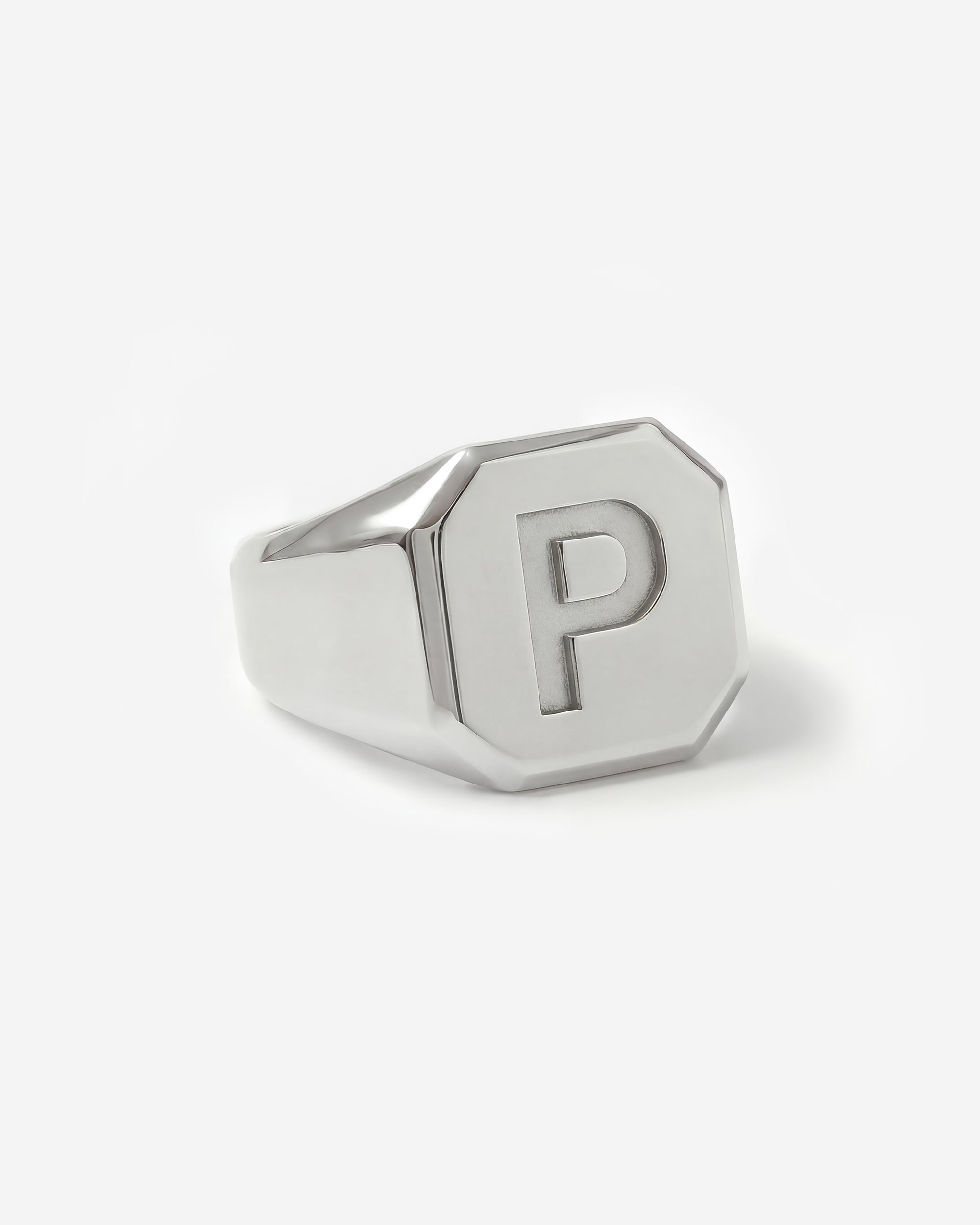 LETTER PRESS SIGNET RING (SQUARE)