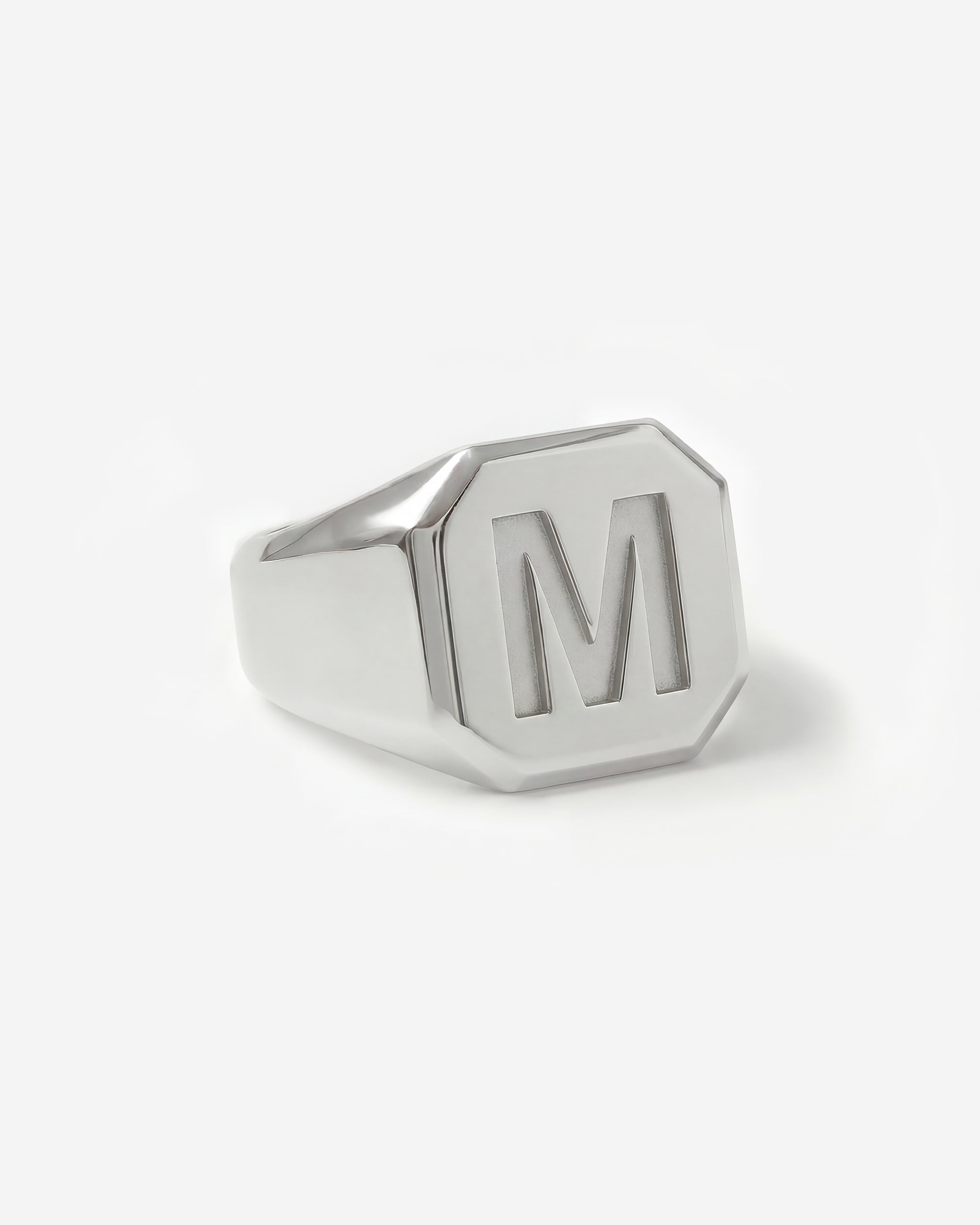 LETTER PRESS SIGNET RING (SQUARE)