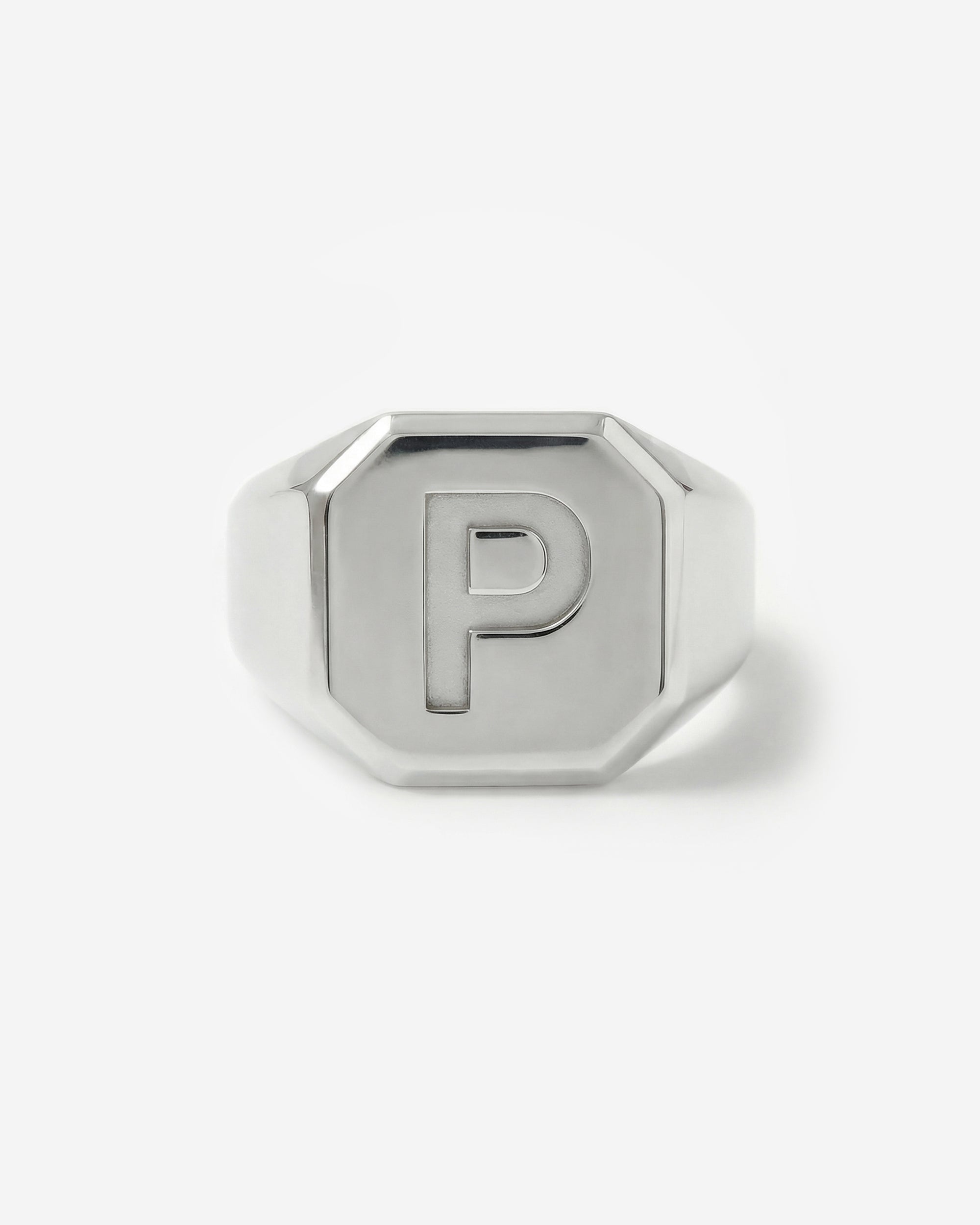LETTER PRESS SIGNET RING (SQUARE)