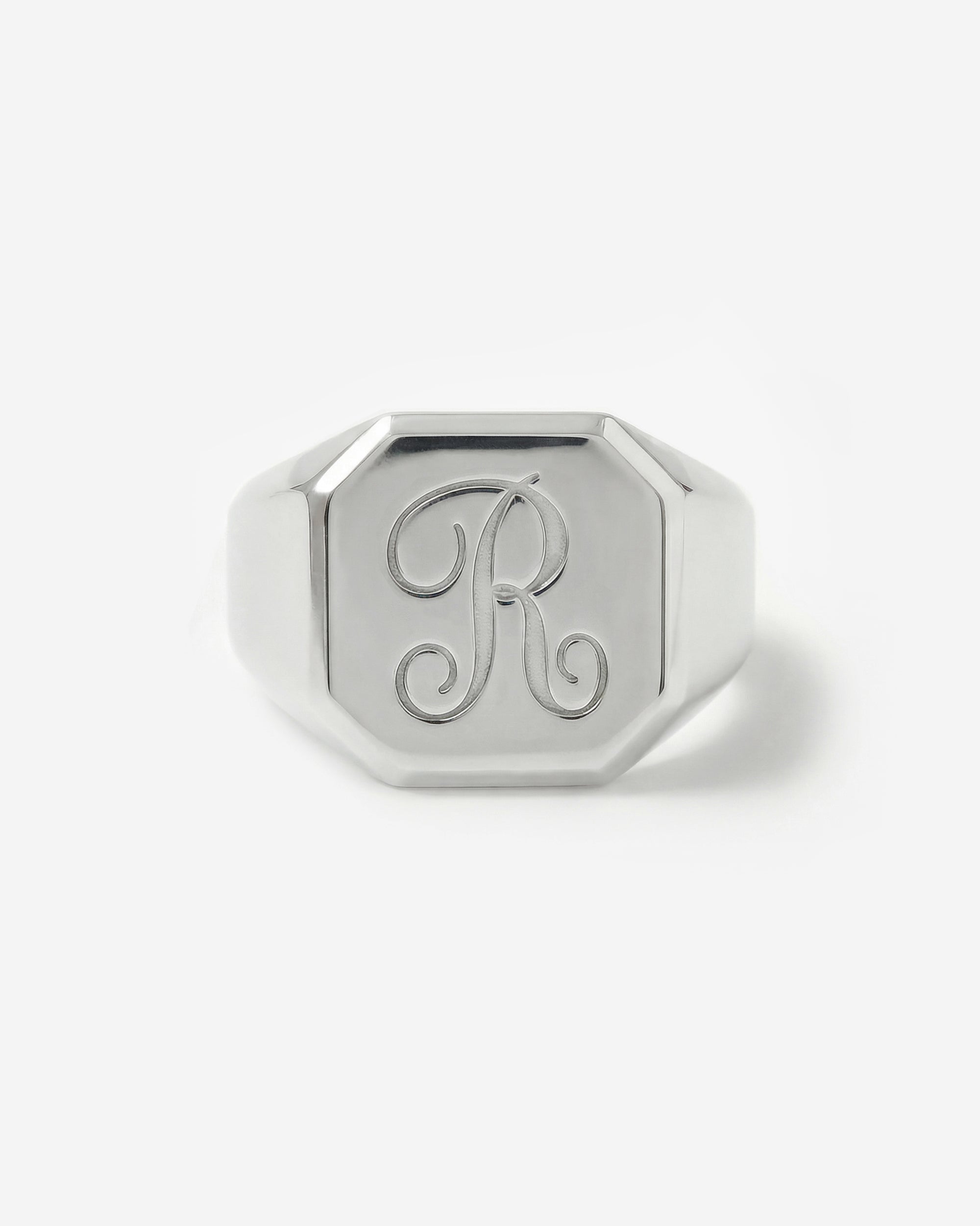 LETTER PRESS SIGNET RING (SQUARE)