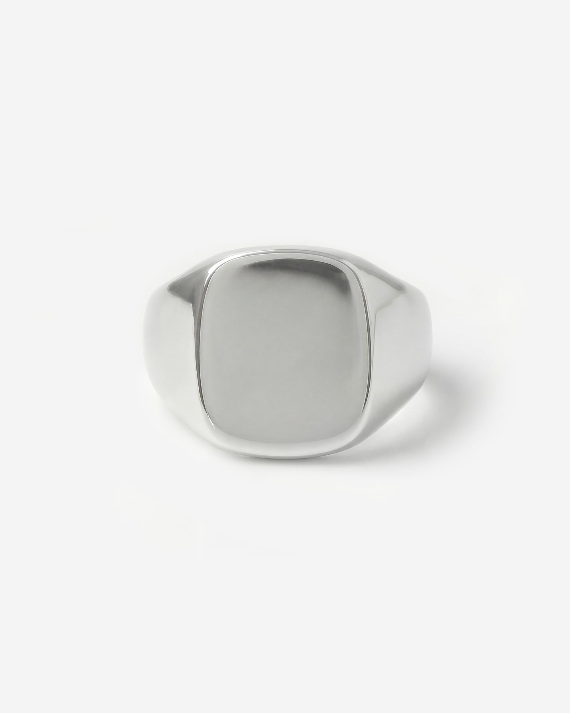 SILVER SIGNET RING (CUSHION)