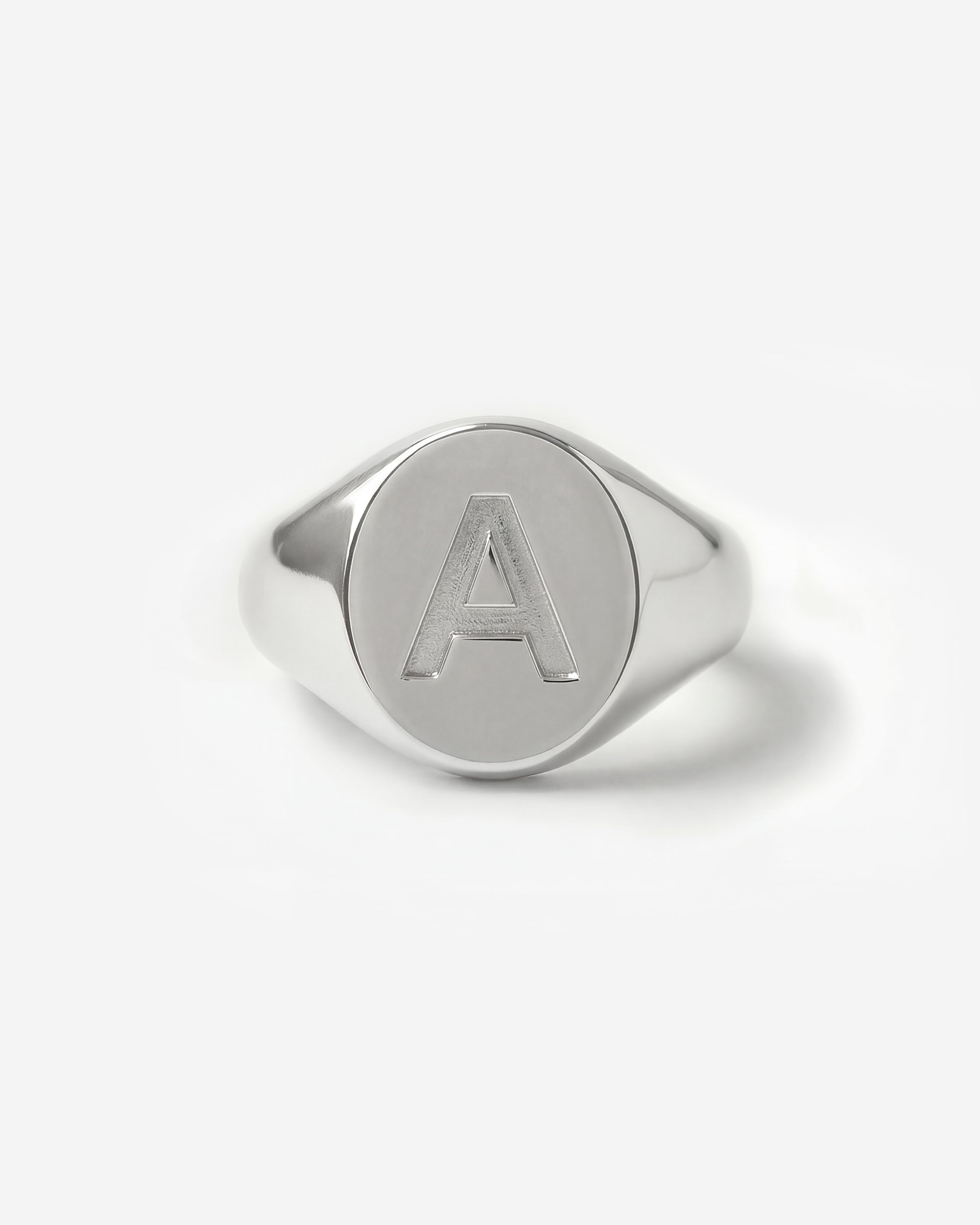 LETTER PRESS SIGNET RING (OVAL)