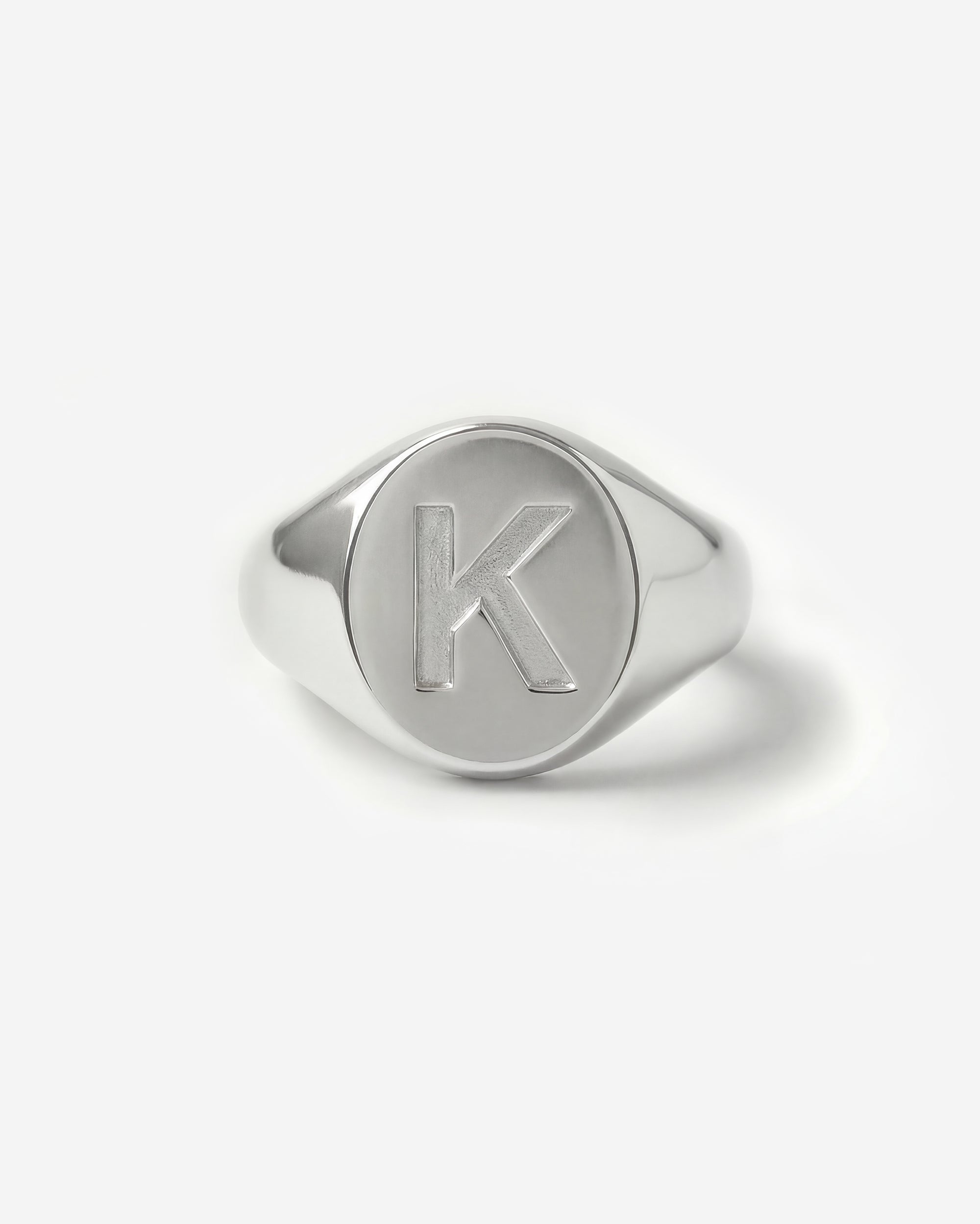LETTER PRESS SIGNET RING (OVAL)