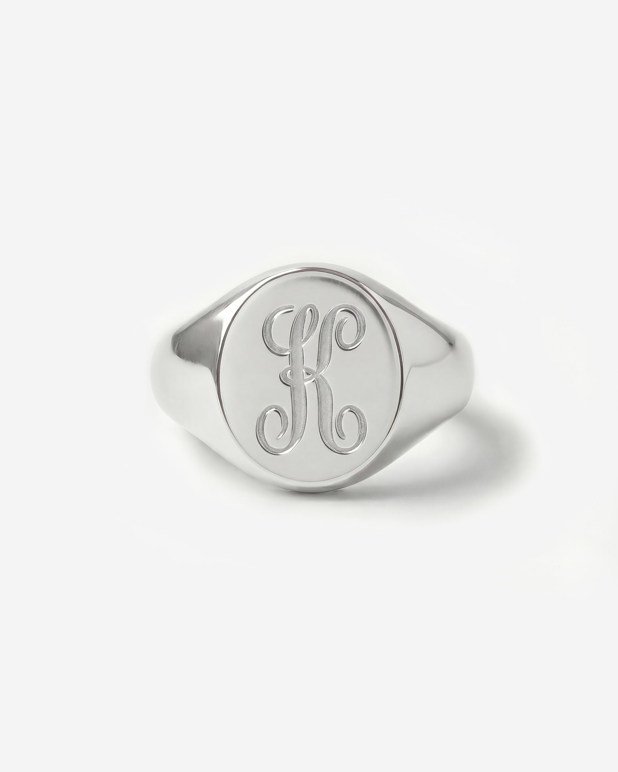 LETTER PRESS SIGNET RING (OVAL)