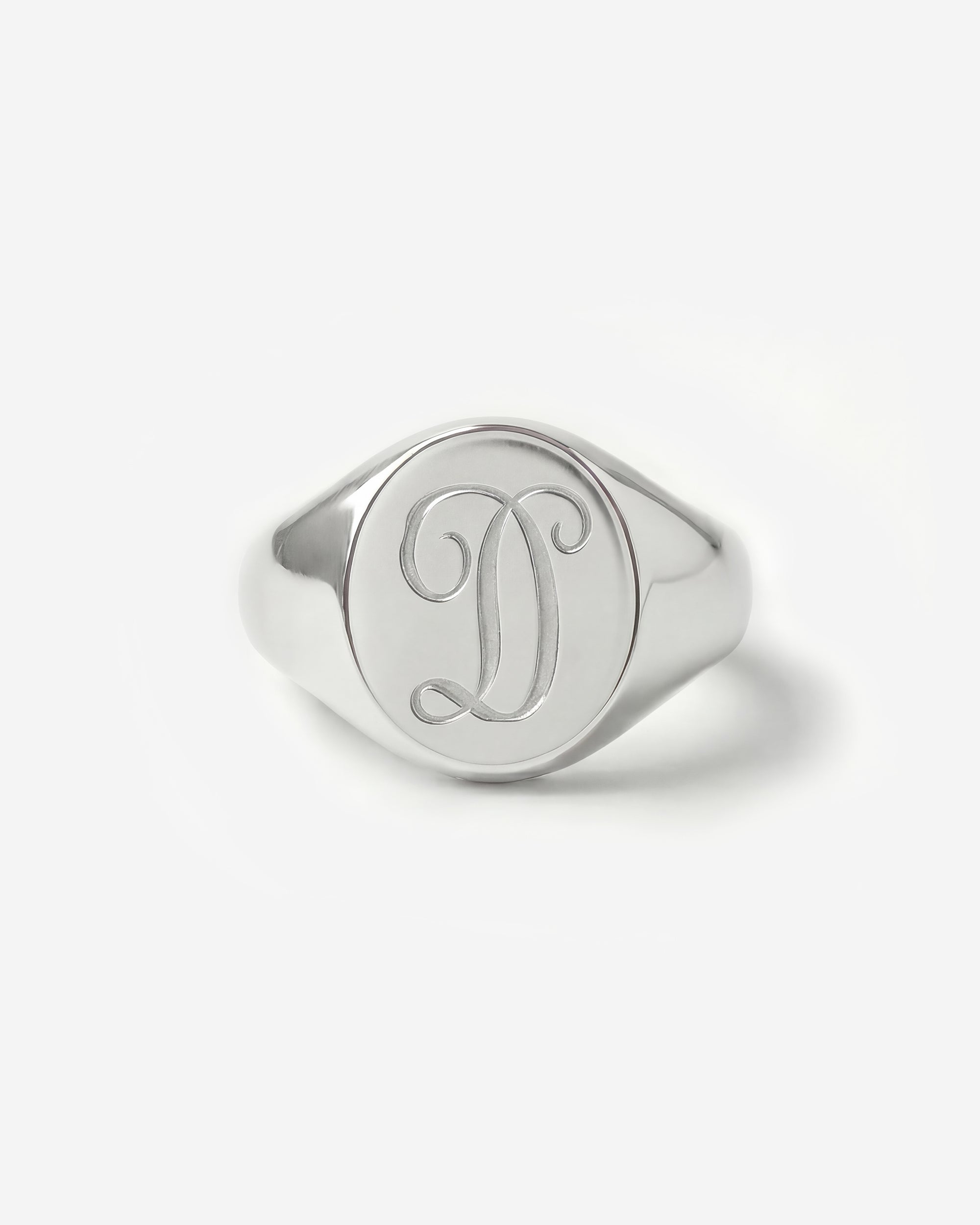 LETTER PRESS SIGNET RING (OVAL)
