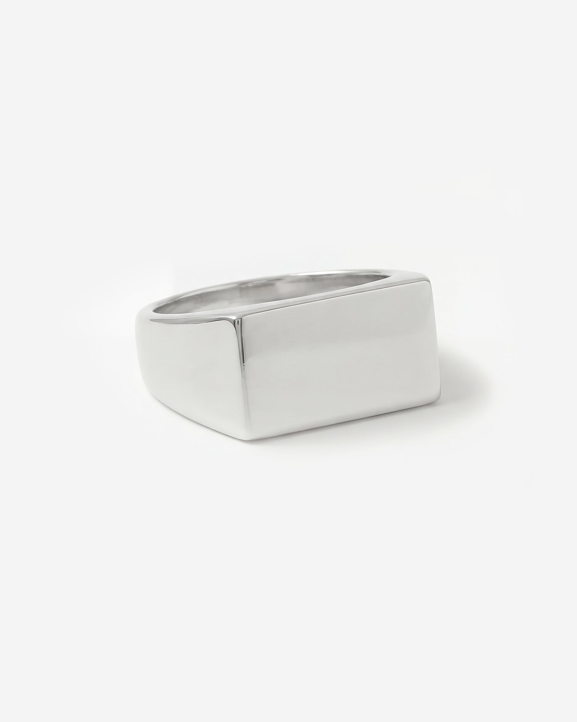 SILVER SIGNET RING (RECTANGLE)