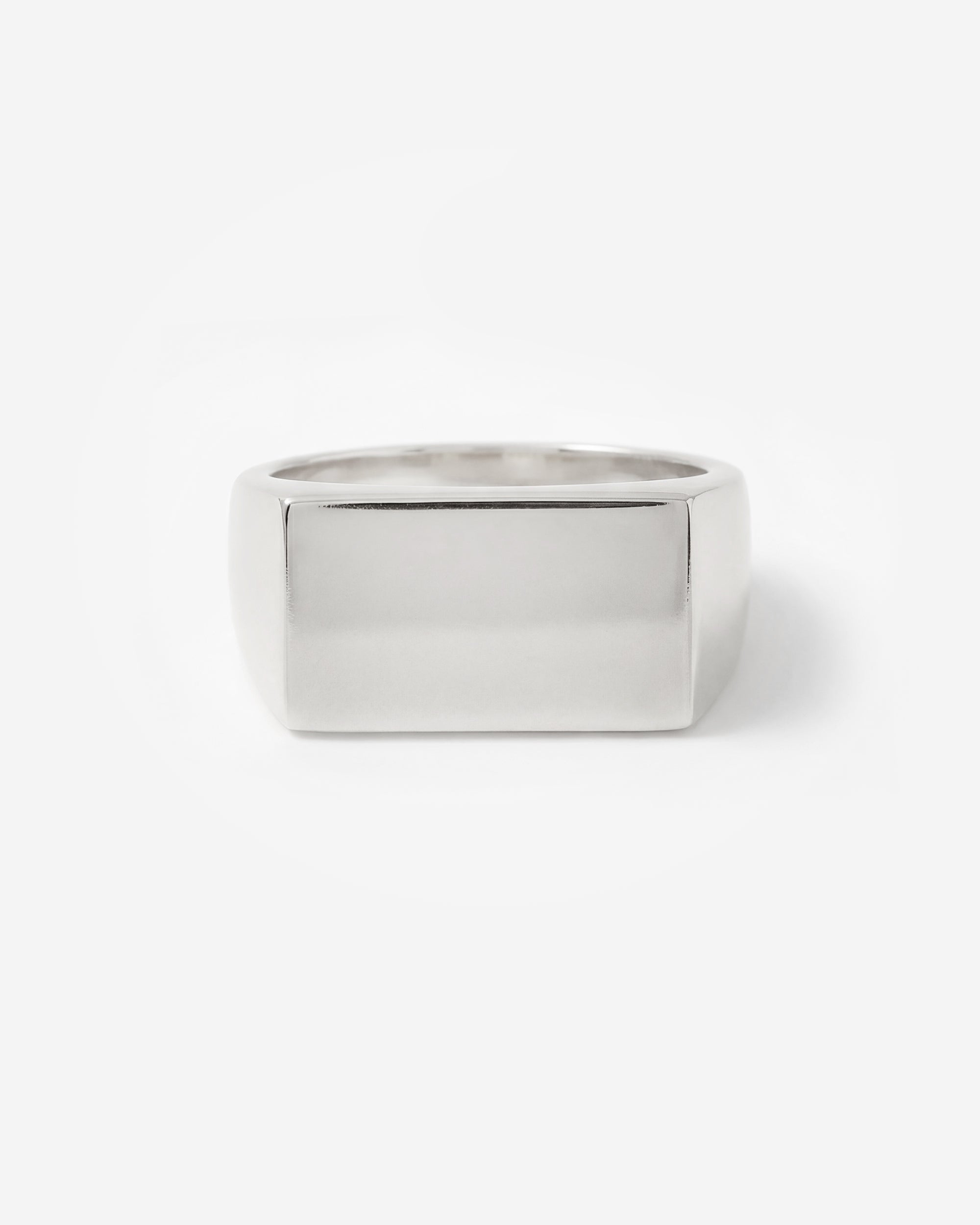 SILVER SIGNET RING (RECTANGLE)