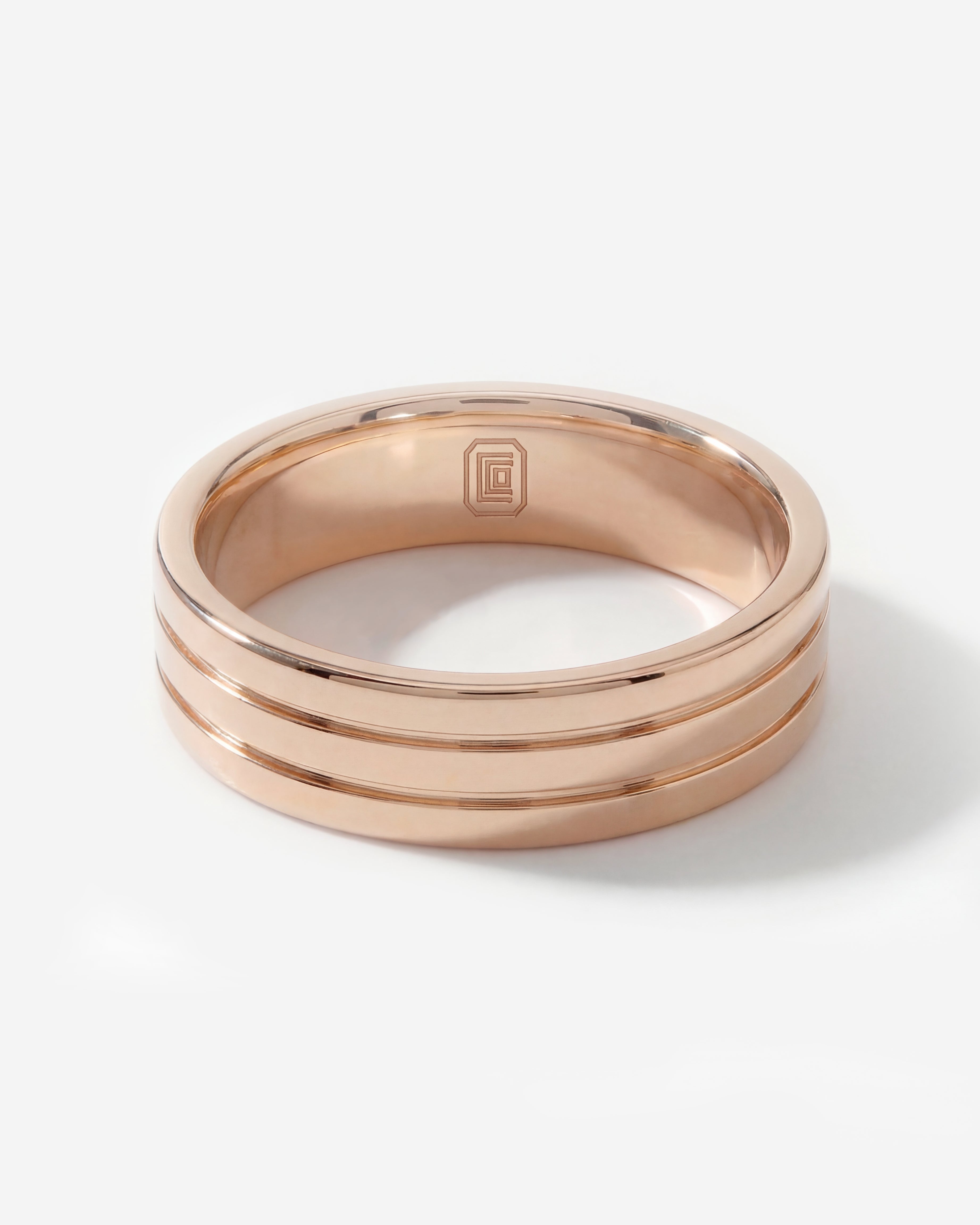 Wedding Band (Double Line #1 Polished)