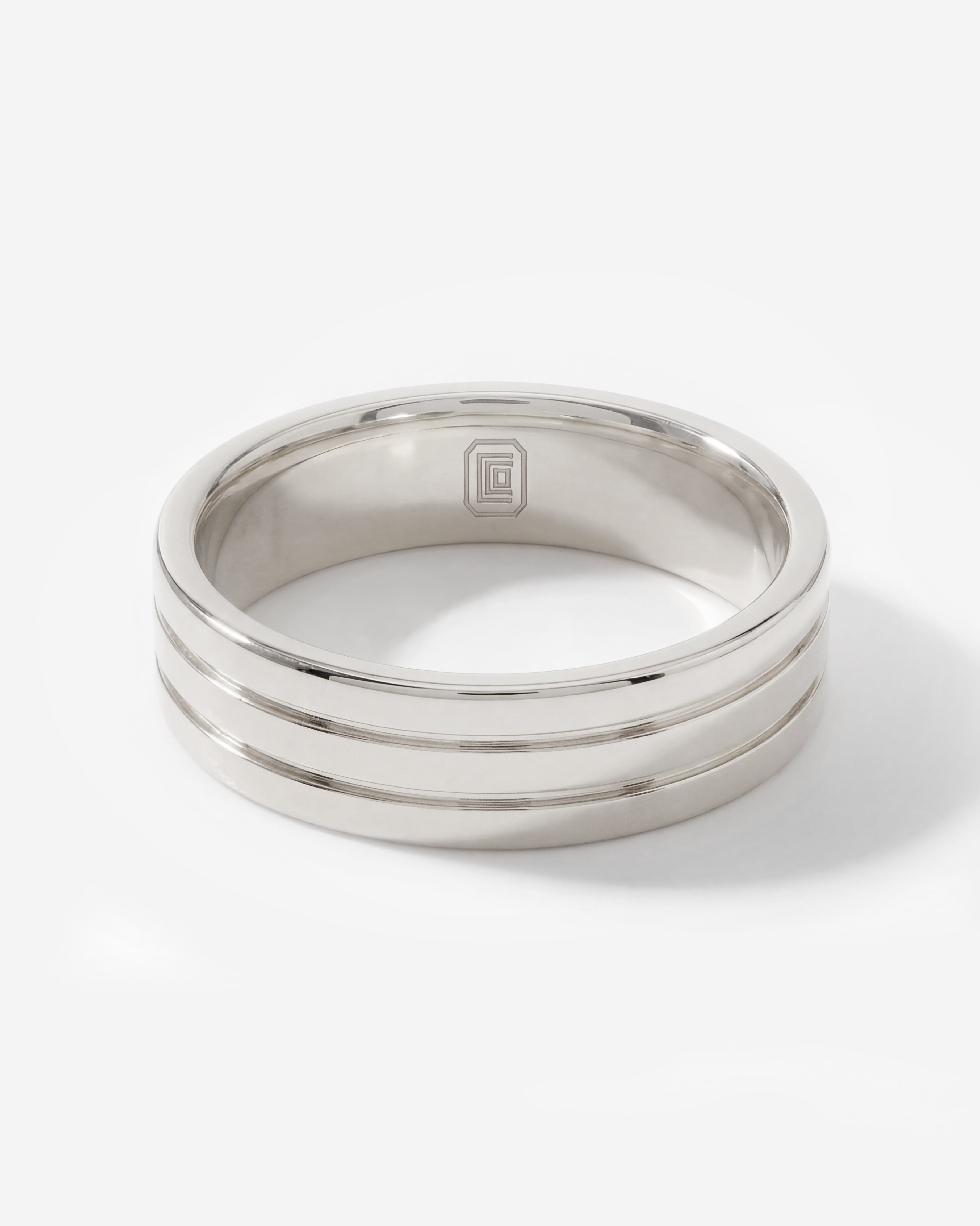 Wedding Band (Double Line #1 Polished)