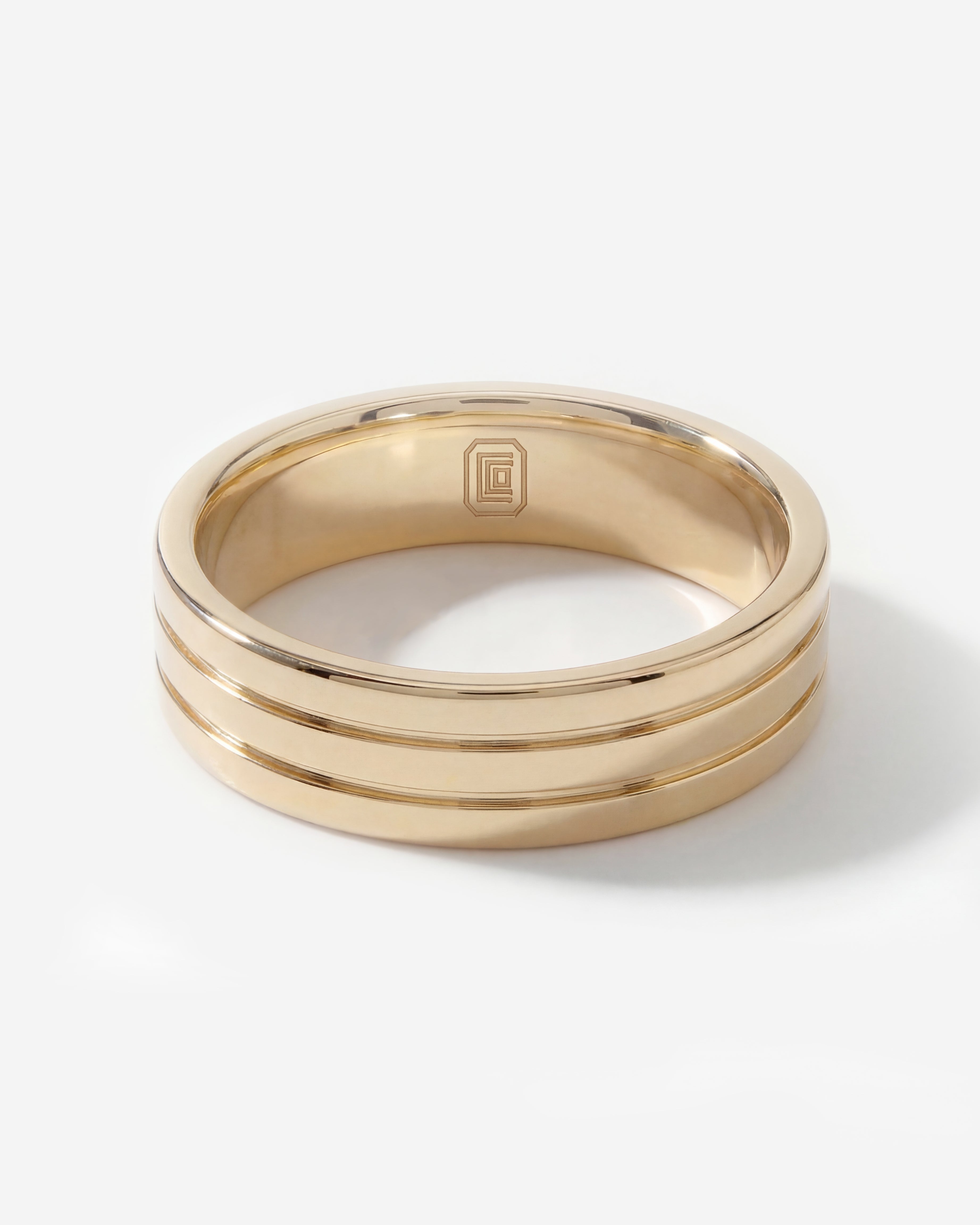 Wedding Band (Double Line #1 Polished)